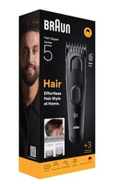 BRA Braun HC5530 Strižnik las, črna, NiMH baterija, 50 min delovanja