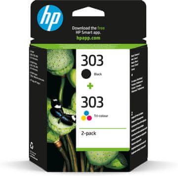 HP 303 komplet 2 črn/barvna originalne kartuše