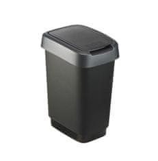 Rotho ROTHO Twist Koš za smeti, srebrn, 25 l