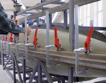 Bessey BESSEY GSH16 primež 350 mm, rdeča/siva