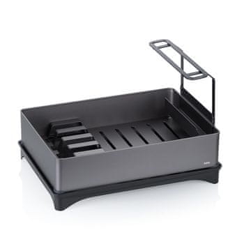 Kela Aluminijasti odkapnik Palito 42 x 30 x 27,5 cm, črn/siv
