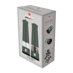 Berlingerhaus Električni mlinček za poper in sol, komplet 2 kosov, kolekcija Matte Green
