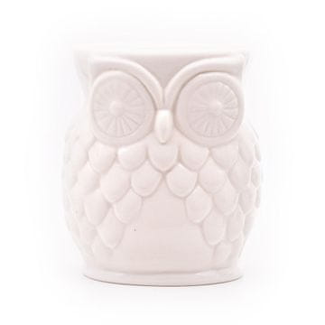 Northix Dišeča svetilka Owl Tealight - keramična dekoracija za aromaterapijo