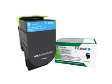 LEX Lexmark 71B20C0 toner, cian, 2300 strani