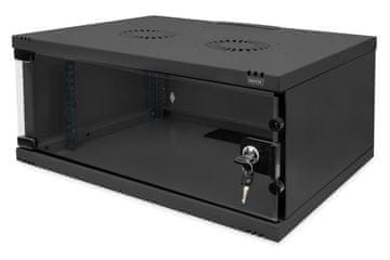 slomart DIGITUS DN-40012 omrežni omarici 19" 4U, stenska, črna