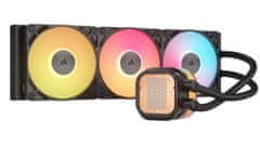 Corsair Corsair iCUE LINK TITAN 360 RX LCD Hladilnik procesorja 12 cm Črn