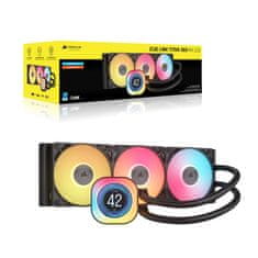 Corsair Corsair iCUE LINK TITAN 360 RX LCD Hladilnik procesorja 12 cm Črn