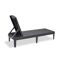 Zunanji ležalnik KETER POLY RATTAN LOUNGER JAIPUR GRAPHITE