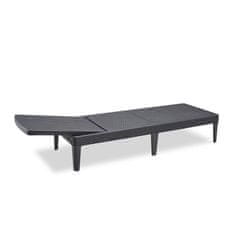 Zunanji ležalnik KETER POLY RATTAN LOUNGER JAIPUR GRAPHITE