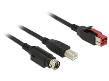 Delock USB kabel DeLOCK 85489 B, 2.0, 3m, črn