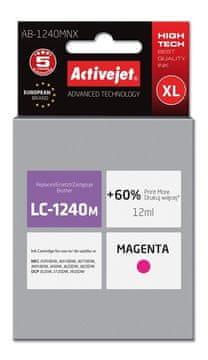 ActiveJet Activejet AB-1240MNX kartuša z magenta črnilom (XL), združljiva z Brother