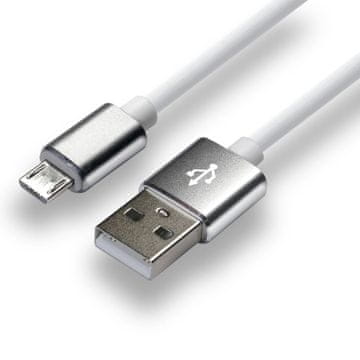 everActive EverActive USB kabel 1m, bela, silikonski, hitro polnjenje 2.4A