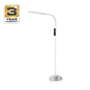 slomart Stoječa LED svetilka SIMPLE BL-1925, 12W+3W, bela