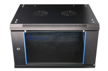 Extē Extralink Rackmount omarica 6U 600x450, črna, stenska
