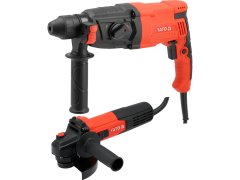 YATO YATO YT-82003 kombinirano orodje: udarno vrtalno kladivo SDS+ 900W 3,2J / kotni brusilnik 125mm 750W