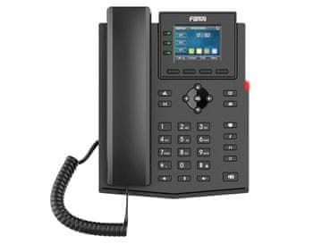 Fanvil Fanvil X303-2 IP telefon, črn, 4 vrstice, 2.4" LCD