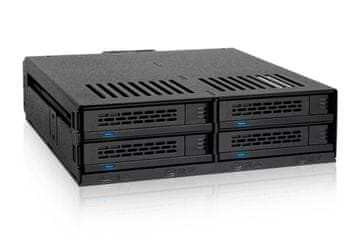 slomart Icy Dock MB324SP-B zunanja enota za 4x 2.5" SATA HDD/SSD, črna