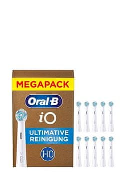 ORA Braun Oral-B iO Ultimate Clean nastavki za zobno ščetko, komplet 10 kosov, bela
