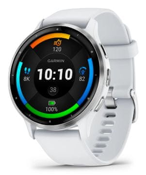Garmin Garmin Venu 3 pametna ura 3.56 cm (1.4") AMOLED 45 mm, srebrna/bela