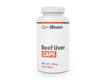 GymBeam Liofilizirana goveja jetra v kapsulah