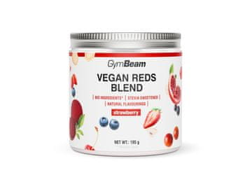 GymBeam Rastlinska mešanica Vegan Reds Blend z okusom jagode