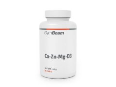 GymBeam Kompleks kalcija, cinka, magnezija in vitamina D3, 90 kapsul