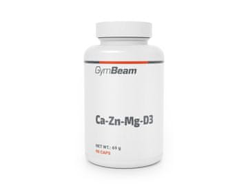 GymBeam Kompleks kalcija, cinka, magnezija in vitamina D3, 90 kapsul