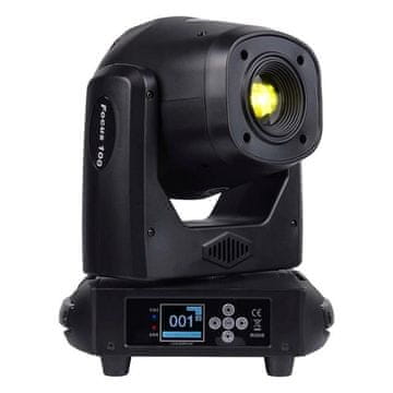 Focus LIGHT4ME Focus 150 Spot Pryzma LED premikajoča glava, črna