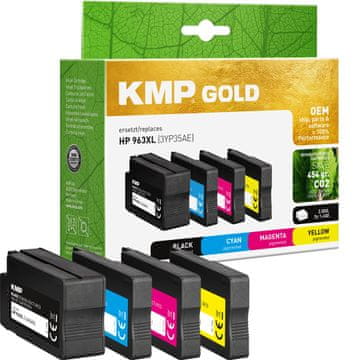 KMP KMP 1766,6005 črn, cian, magenta, rumen črnilni vložek, 4 kosov XL