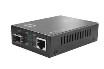 Level One LevelOne RJ45 na SFP Gigabitni medijski pretvornik, PoE PSE