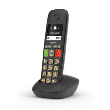 Gigaset Gigaset E290HX DECT telefon Črna