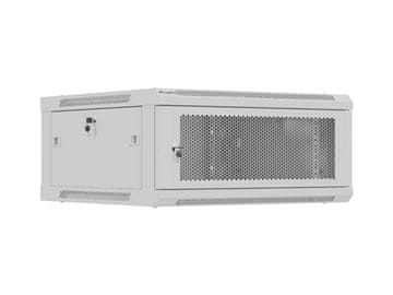 Lanberg Lanberg WF01-6604-23S Stenska omara za opremo, 19", 4U, 600x600mm, siva, 2 ventilatorja