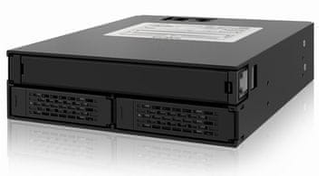 slomart Icy Dock MB994IPO-3SB panel za pogone 2x 2,5" SSD/HDD, črn