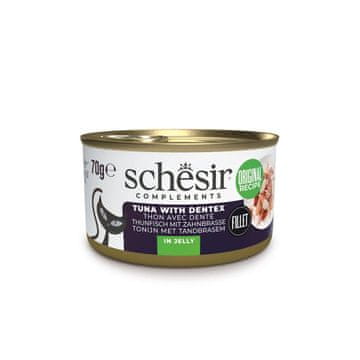 Schesir SCHESIR Mokra hrana za odrasle mačke z dodatki, Tuna 70g