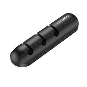 Vention Vention 5-Port Desk Cable Organizer, Silikon, Črn