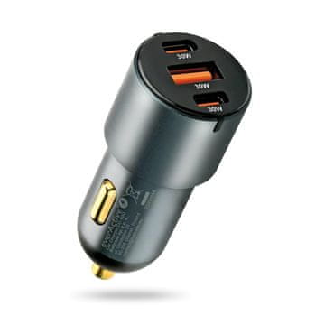slomart Avto polnilec everActive CC-40Q, USB QC 3.0 + 2x USB-C PD 60W