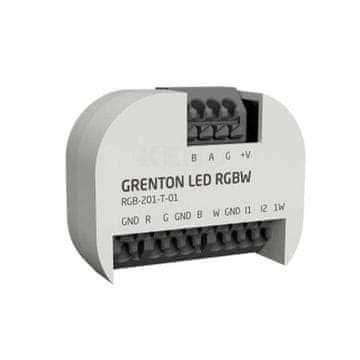 slomart Grenton LED modul za zatemnitev RGBW, 1-Wire, 2 digitalna vhoda, vgradna montaža, TF-Bus, bela