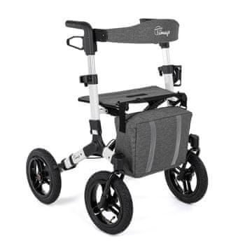slomart Ranger SILVER terenska rolatorja s 4 kolesi, srebrna