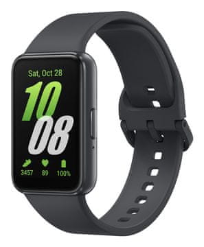 slomart Samsung Galaxy Fit3 pametna zapestnica, 4.06 cm (1.6") AMOLED, 40 mm, siva