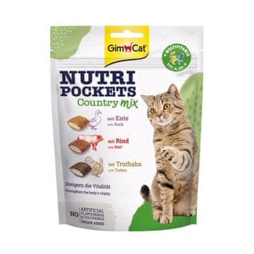 GMC GIMCAT Nutri Pockets Pasja poslastica, Country mix, 150 g