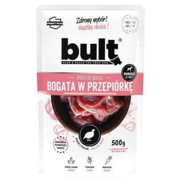 BULT BULT Rich in quail - Mokra pasja hrana - 500g