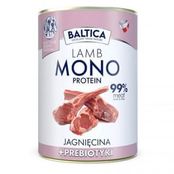 slomart BALTICA Nutraceutic Monoprotein Lamb s prebiotiki - mokra hrana za pse - 400g