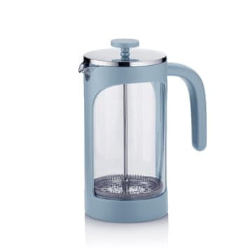 Kela Čajnik in kavni filter French Press, dimno modra barva, 1 l