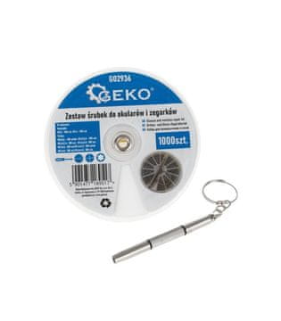 GEKO G02936 Set vijakov za očala in ure, 1000 kos.