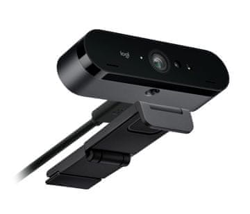 slomart Logitech Brio 4K spletna kamera, 13 MP, 4096x2160, USB, črna