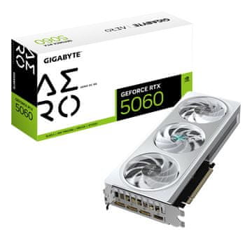 Gigabyte GIGABYTE GeForce RTX 5060 AERO OC 8G grafična kartica, 8GB GDDR7, PCIe 5.0