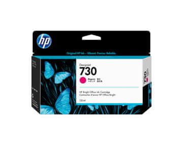 HP 730 kartuša s črnilom, magenta, 130 ml