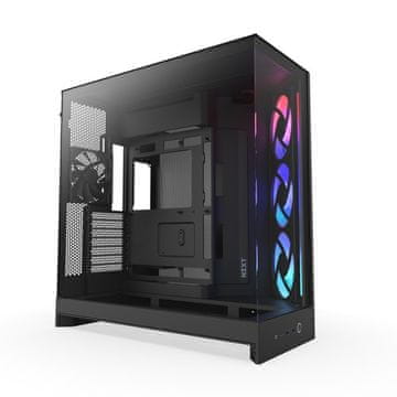 NZXT NZXT H9 Flow RGB Midi Tower ohišje za računalnik, črno