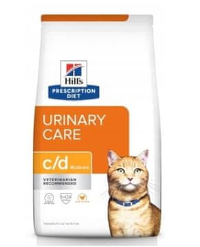 Hill's Prescription Diet Feline c/d Urinary Care Multicare piščanec 8 kg