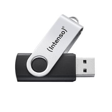 Čištín Intenso Office Line USB ključek 256 GB, USB-A 3.2 Gen 1, črno-srebrn